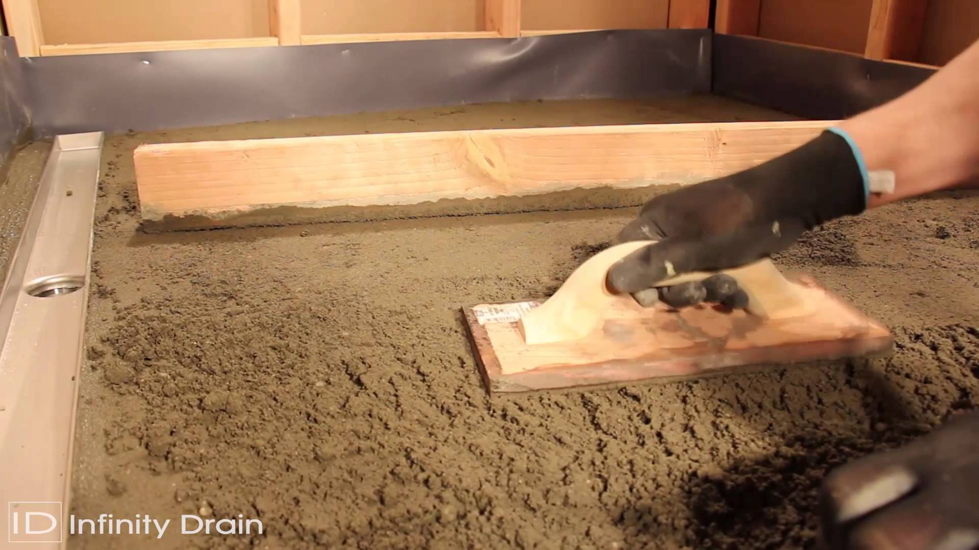 Linear Style Drain Installation for Hot Mop Shower Pans Hot Mop